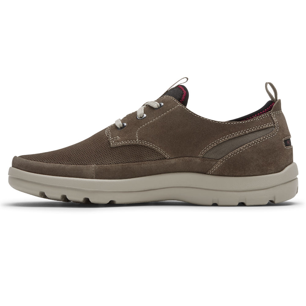 Rockport Singapore Mens Sneakers - Get Your Kicks 2 3-Eye Plain Toe Olive - IZ7206451